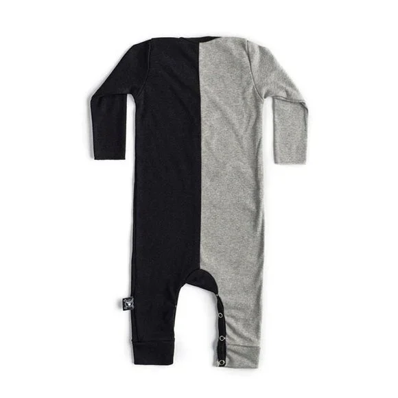Nununu Duo Overall in Heather Grey/Black